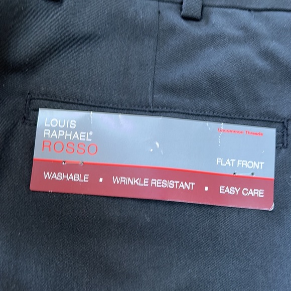 Louis Raphael Rosso flat front classic fit men’s slacks.  Size 40x30.  NWT - Picture 2 of 8